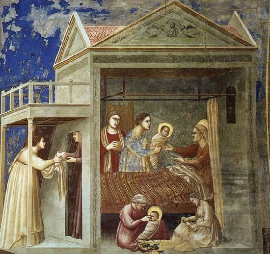 GIOTTO di Bondone The Birth of the Virgin